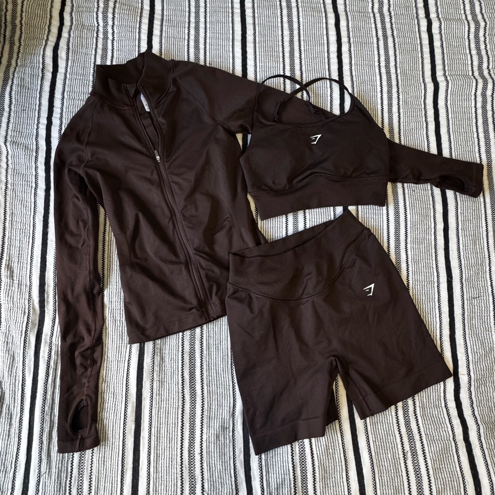 Gymshark sweat seamless set SOLD